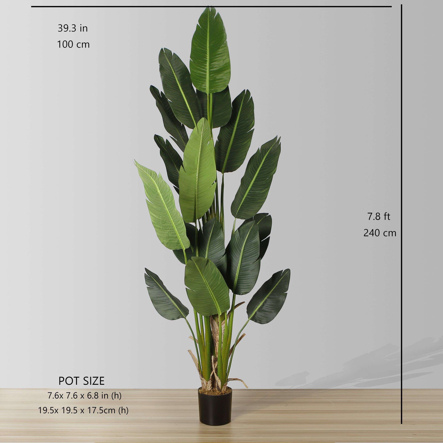 Maza Artificial Bird Of Paradise Potted Plant (Multiple Sizes)