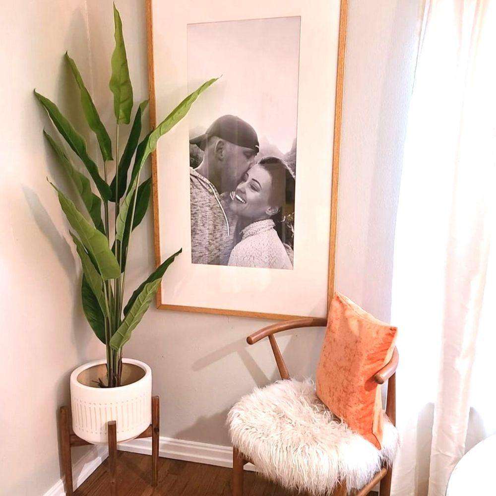 Moka Artificial Spathiphyllum Leaf Potted Plant (Multiple Sizes)