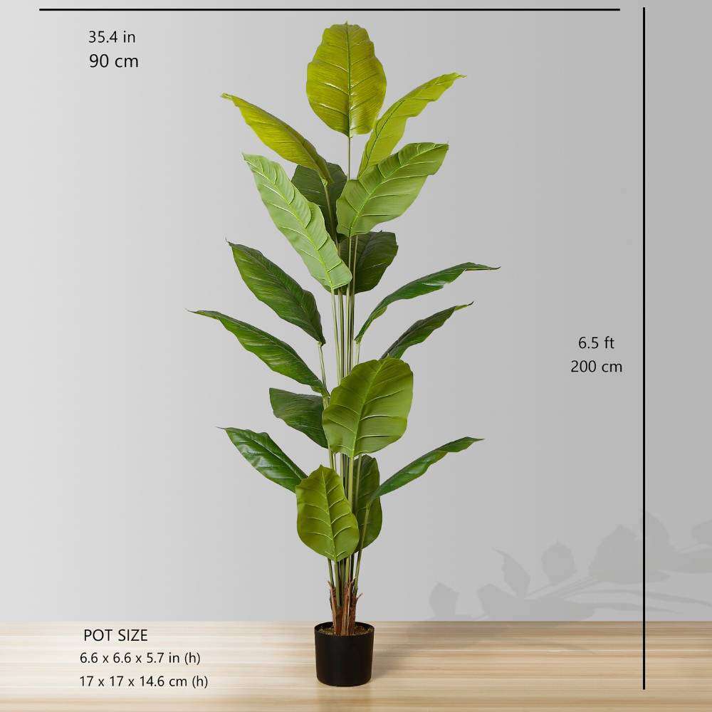Moka Artificial Spathiphyllum Leaf Potted Plant (Multiple Sizes)