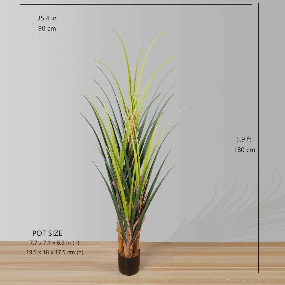 Ralu Aloe Artificial Tree Potted Plant (Multiple Sizes)