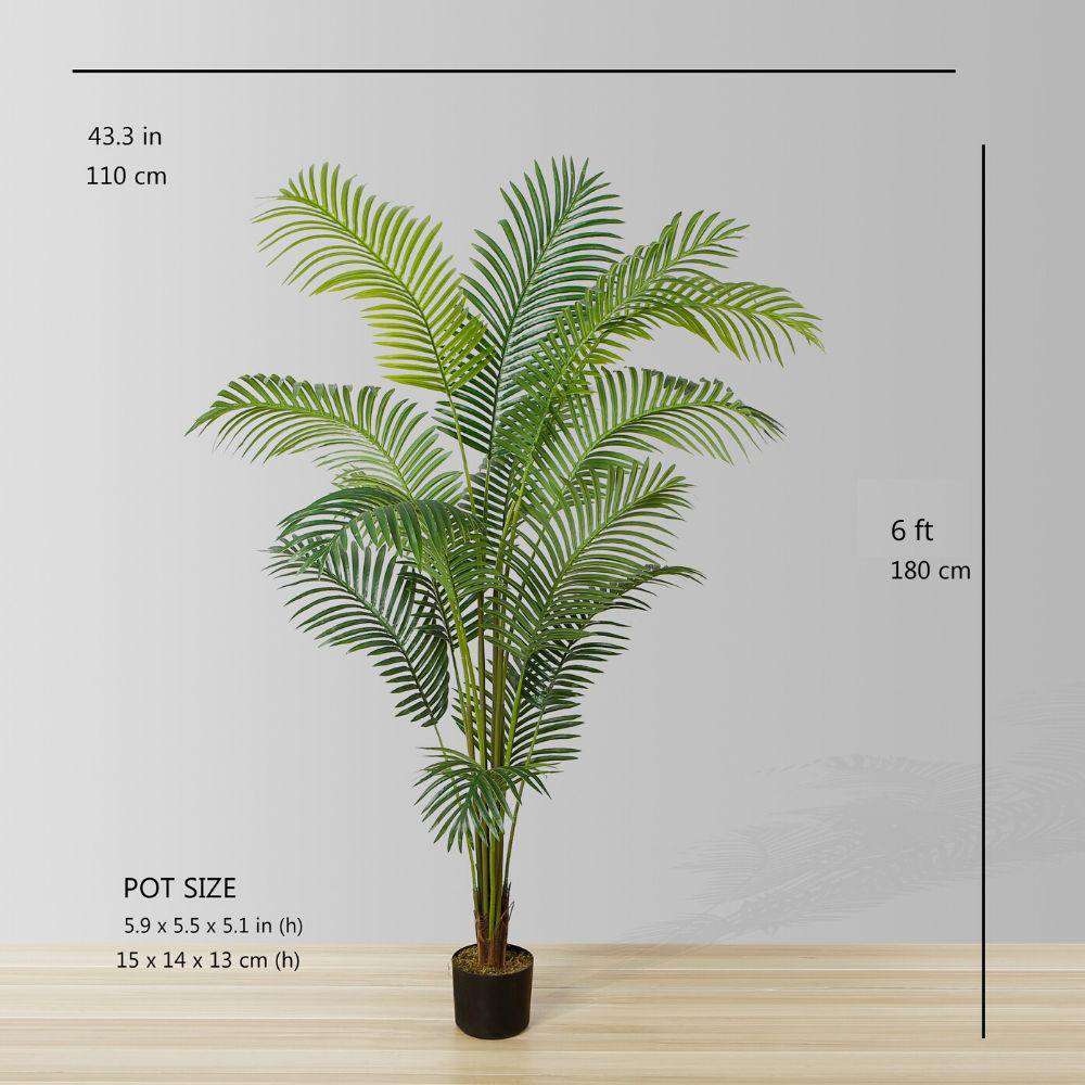 Xelo Artificial Hawaii Kwai Palm Tree Potted Plant (Multiple Sizes)