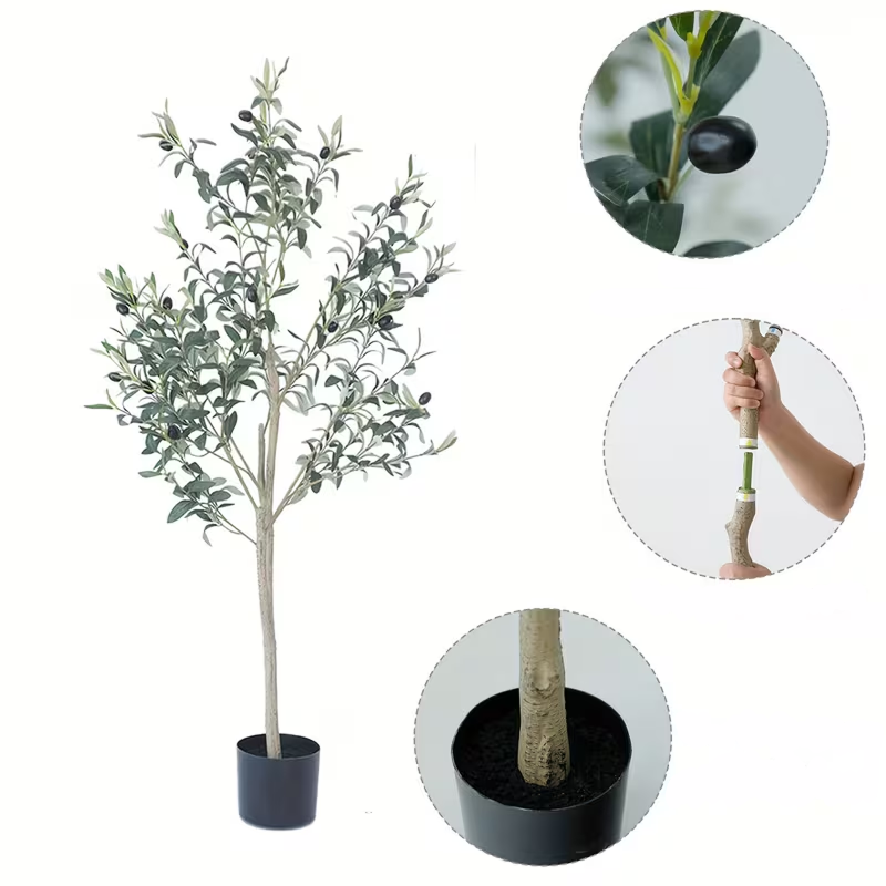 空間を格上げする究極のインテリア：手入れ不要のリアル人工オリーブの木