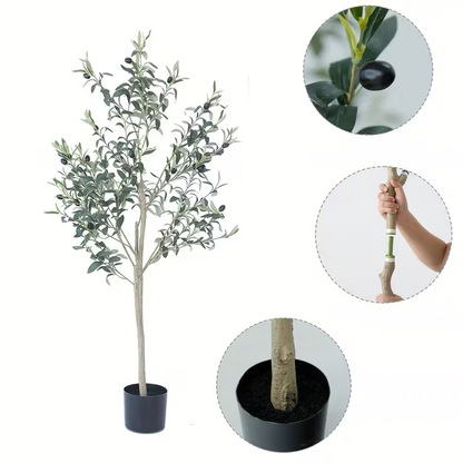 空間を格上げする究極のインテリア：手入れ不要のリアル人工オリーブの木