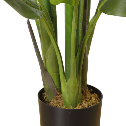 Miki Artificial Spathiphyllum Leaf Potted Plant 3'