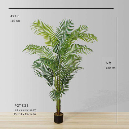 Xelo Artificial Hawaii Kwai Palm Tree Potted Plant (Multiple Sizes)