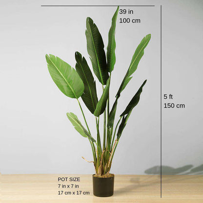 Zapo Artificial Bird Of Paradise Potted Plant (Multiple Sizes)